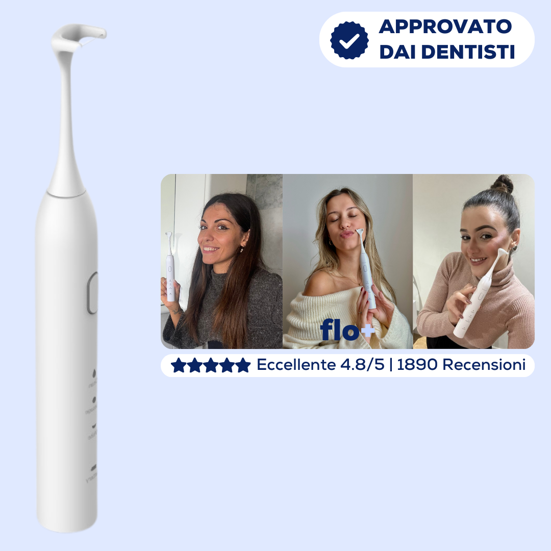 flo+  Il primo spazzolino elettrico con filo interdentale