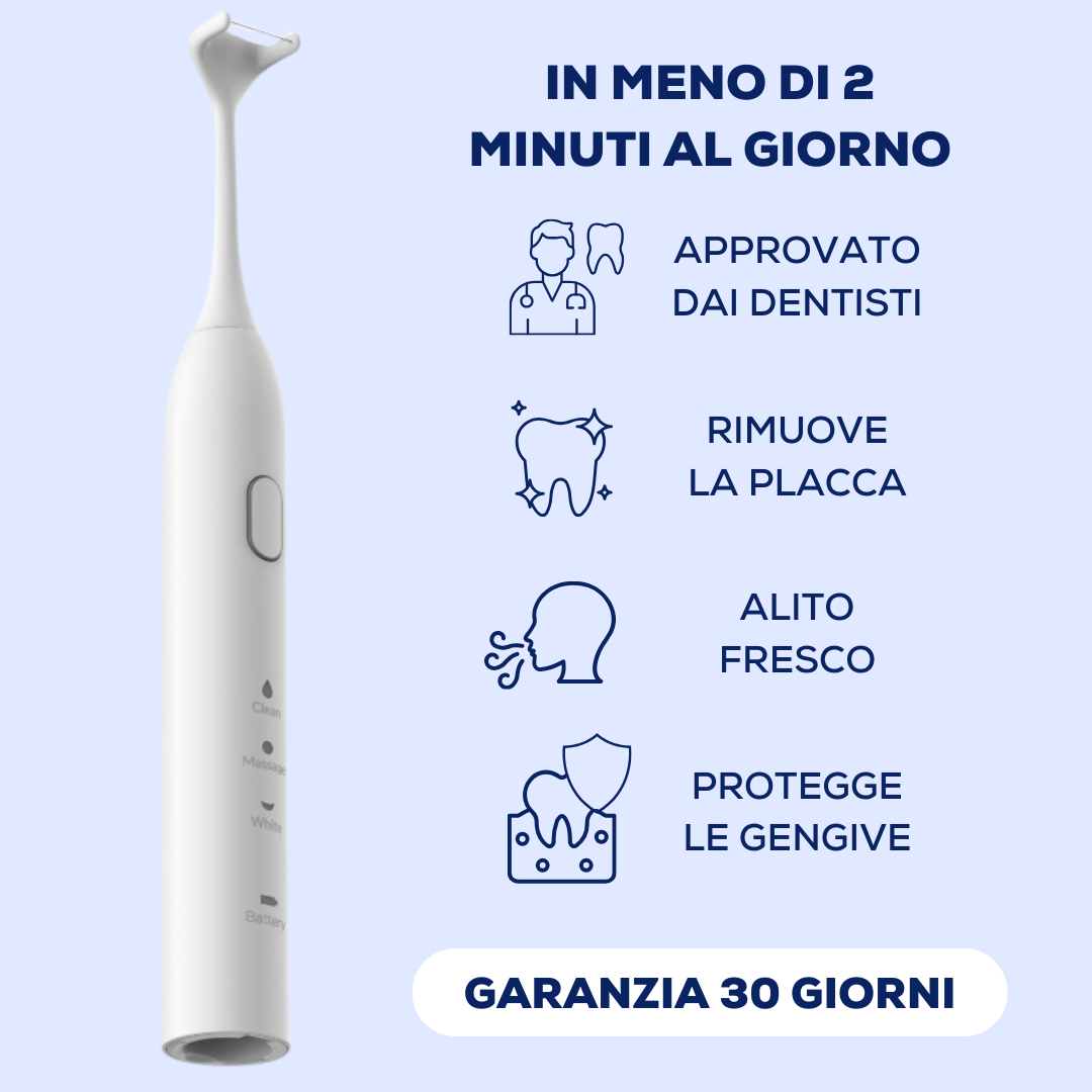 flo+  Il primo spazzolino elettrico con filo interdentale